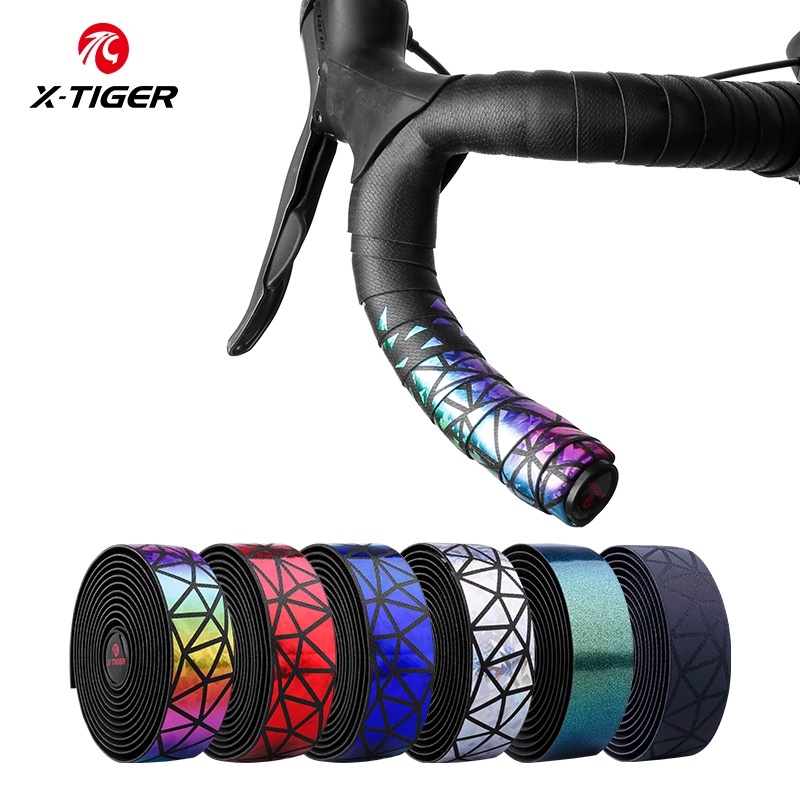 X-TIGER Băng tay lái dành cho xe đạp Băng dành cho người đi xe đạp Phụ kiện đi xe đạp Thanh Băng dành cho người đi xe đạp chuyên nghiệp Giảm chấn Băng quấn chống rung