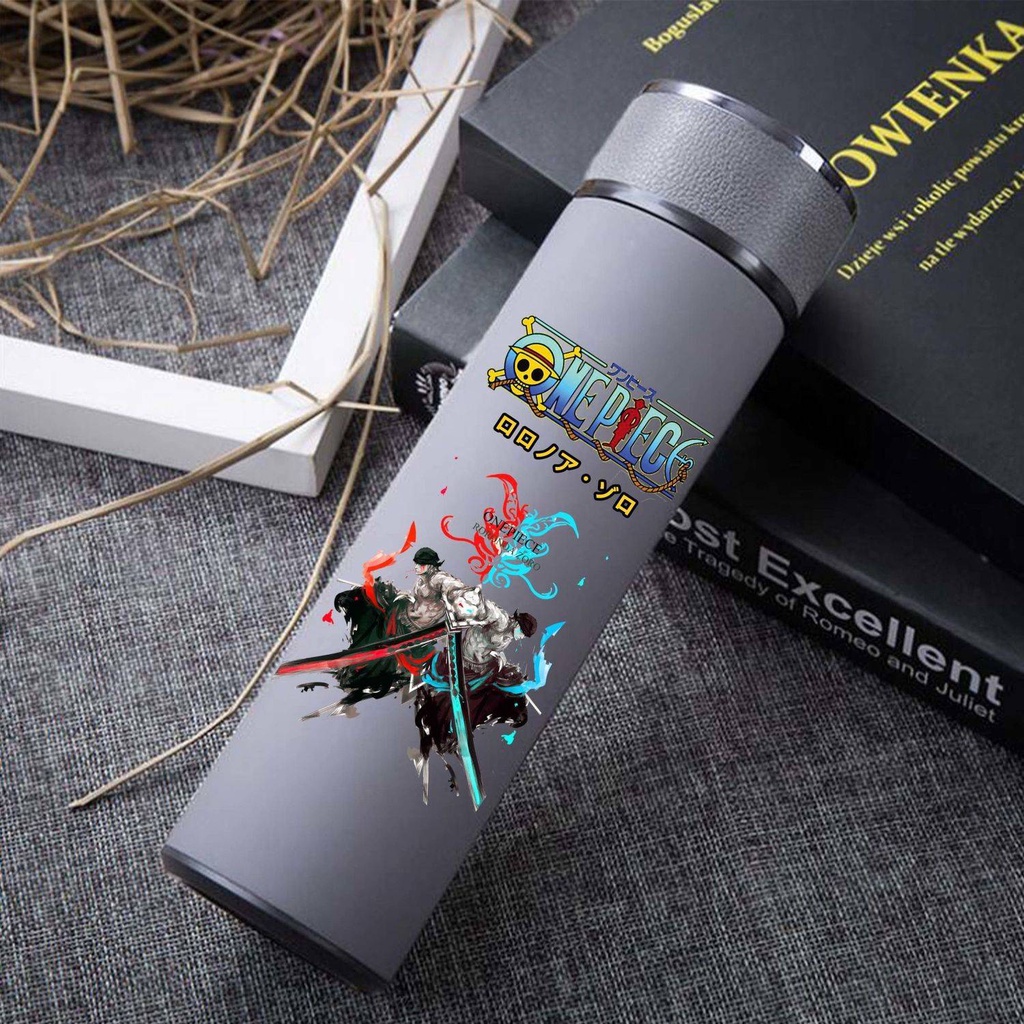 Bình Nước Giữ Nhiệt Thiết Kế Thông Minh Họa Tiết Anime One Piece