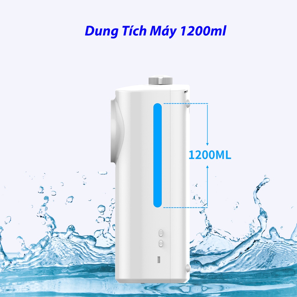 Máy xịt sát khuẩn tự động k9 pro dual , Đo nhiệt độ cả trán và tay chinh xác, khử khuẩn sát khuẩn tay