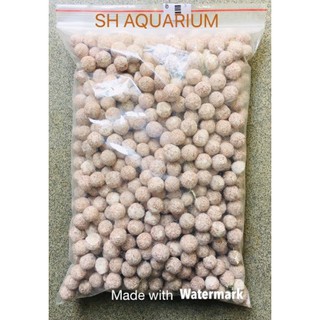 Vật liệu lọc cho bể cá cảnh, thủy sinh - Sứ bi đài loan (túi 1kg)