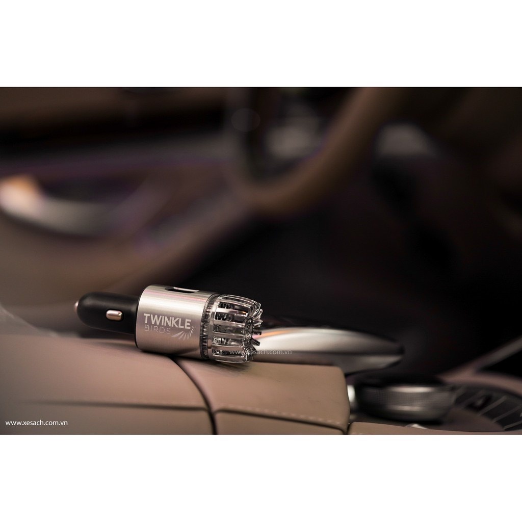 Máy làm sạch không khí bằng i-on âm tích hợp 2 cổng sạc USB - Twinkle Birds