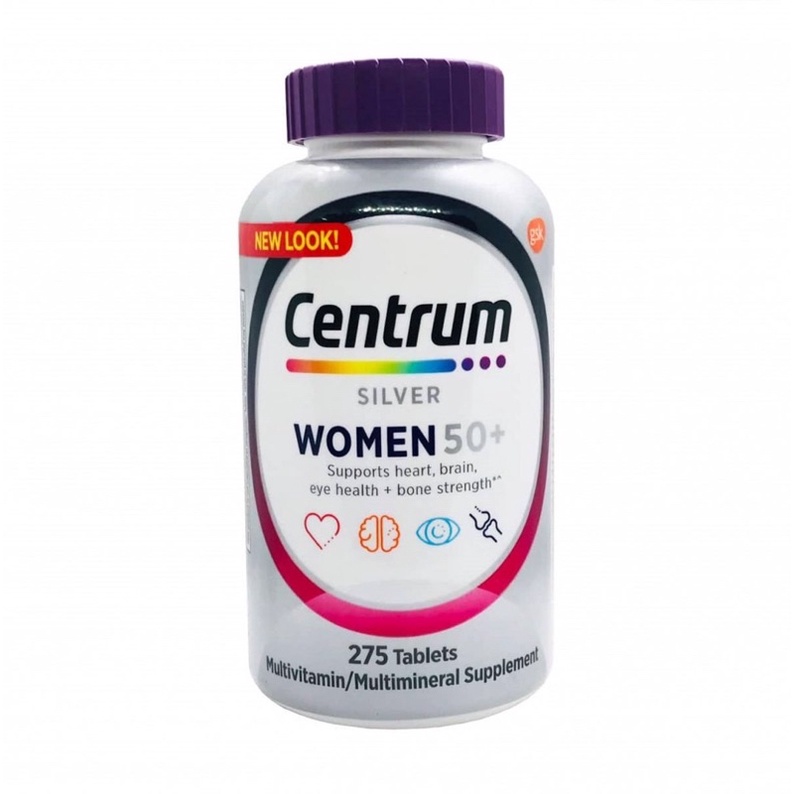 Vitamin dành cho phụ nữ trên 50 tuổi Centrum Silver Women 50+ 275 viên