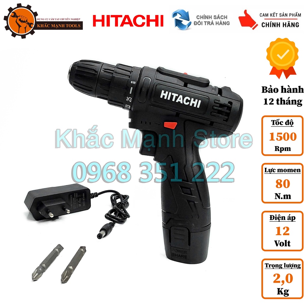 Máy Khoan Pin HITACHI 36v Có Búa