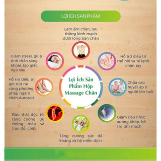 Đá muối massage chân 2 viên cong