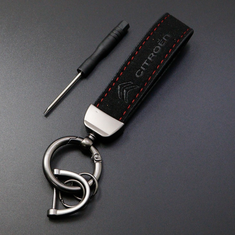 Móc Chìa Khóa Xe Hơi Citroen C4 C5 C3 C2 C1 C4L Picasso Saxo Bằng Hợp Kim Da Lộn