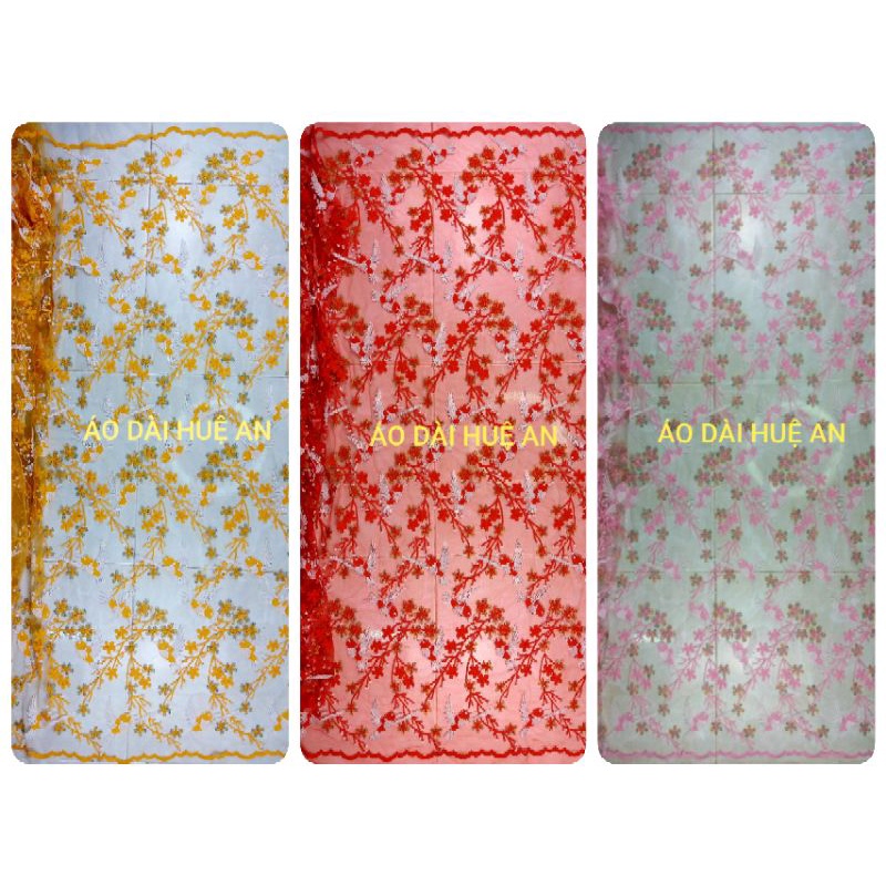 Ren lưới thêu mềm đẹp may áo dài, váy đầm,... đơn vị tính 0.5m