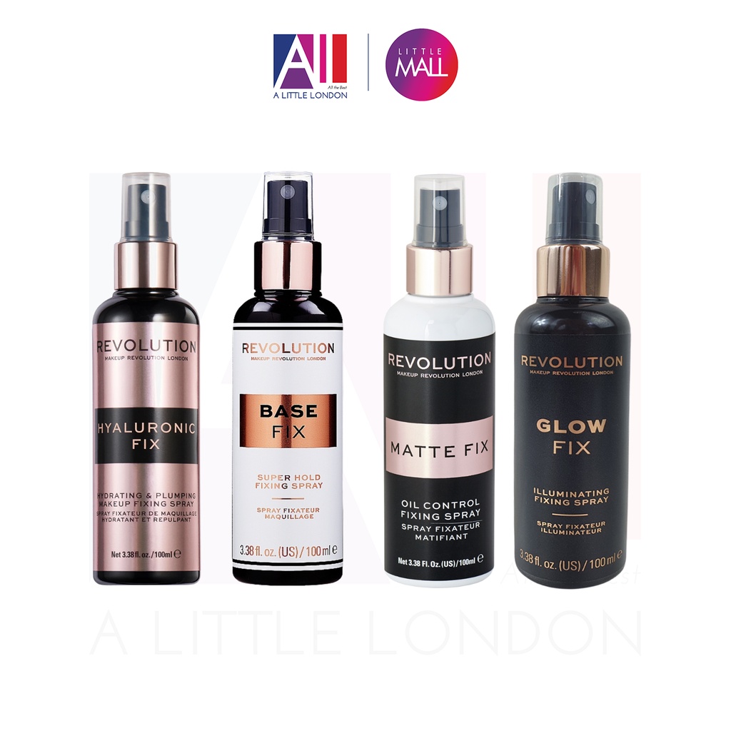 [TOP 1 SHOPEE] Xịt cố định lớp trang điểm Makeup Revolution Fixing Spray 100ml (Bill Anh)