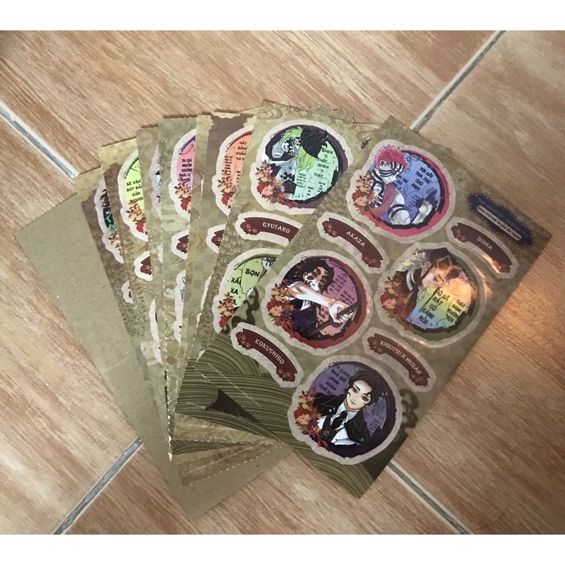 Lẻ sticker kimestu no yaiba bản 21 đặc biệt