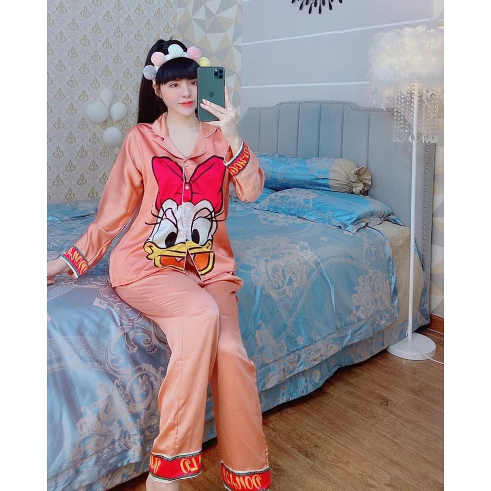 Pizama satin lụa in mickey TDQD | WebRaoVat - webraovat.net.vn