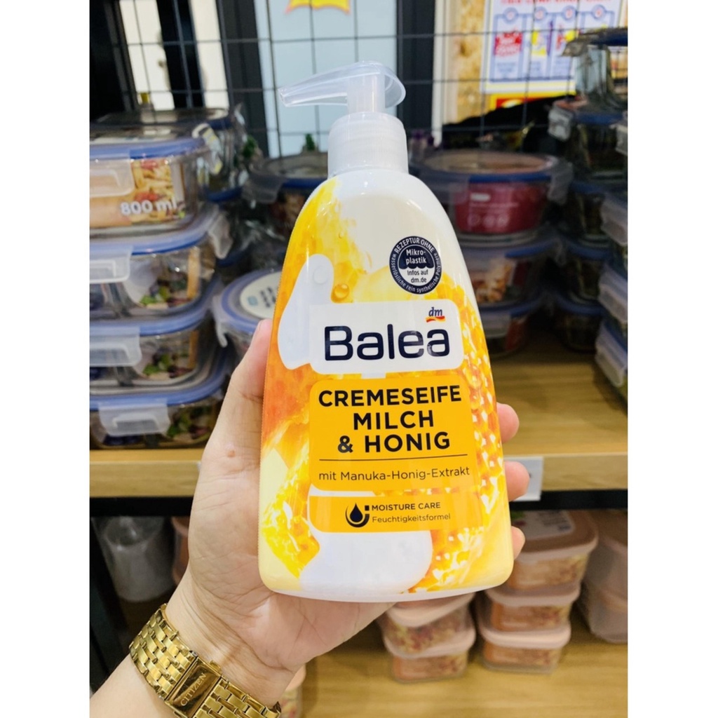 Nước rửa tay dưỡng da, diệt khuẩn Balea, hương thơm và chiết xuất thiên nhiên, dưỡng ẩm da tay