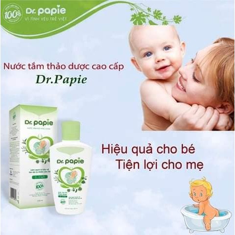 Nước tắm gội thảo dược Dr.Papie