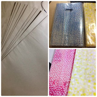 Túi kiếng trong in hình + giấy gói hàng : 90k