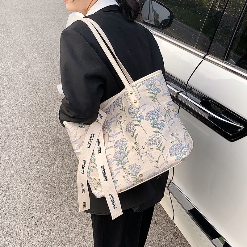 HAPPY HOMLIV Túi Tote Đeo Vai Thời Trang Mùa Hè Chất Lượng Cao Dành Cho Nữ