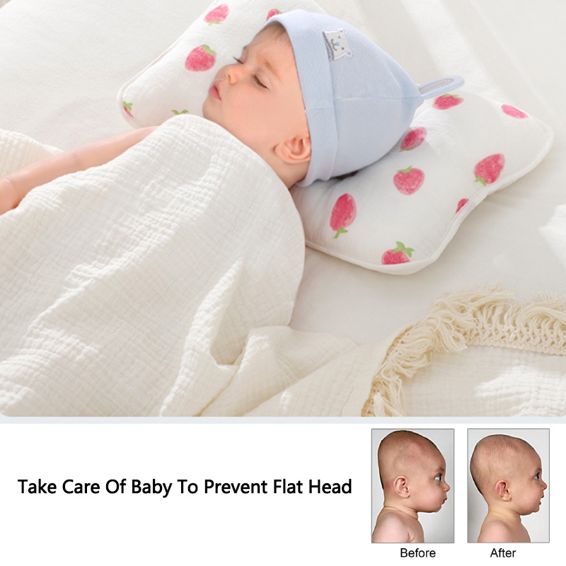 Gối cotton mềm 9 kiểu hỗ trợ định hình đầu cho bé