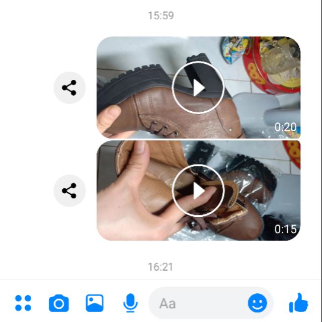 Giầy bốt gửi Phạm gia kiên 570k