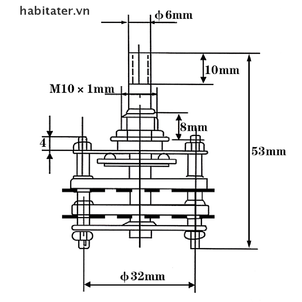 Bộ Chuyển Đổi Kênh Xoay KCZ 2 Cực 6 / 7 / 8 / 9 / 10 / 11 4 Cực 3 / 5 Chuyên Dụng