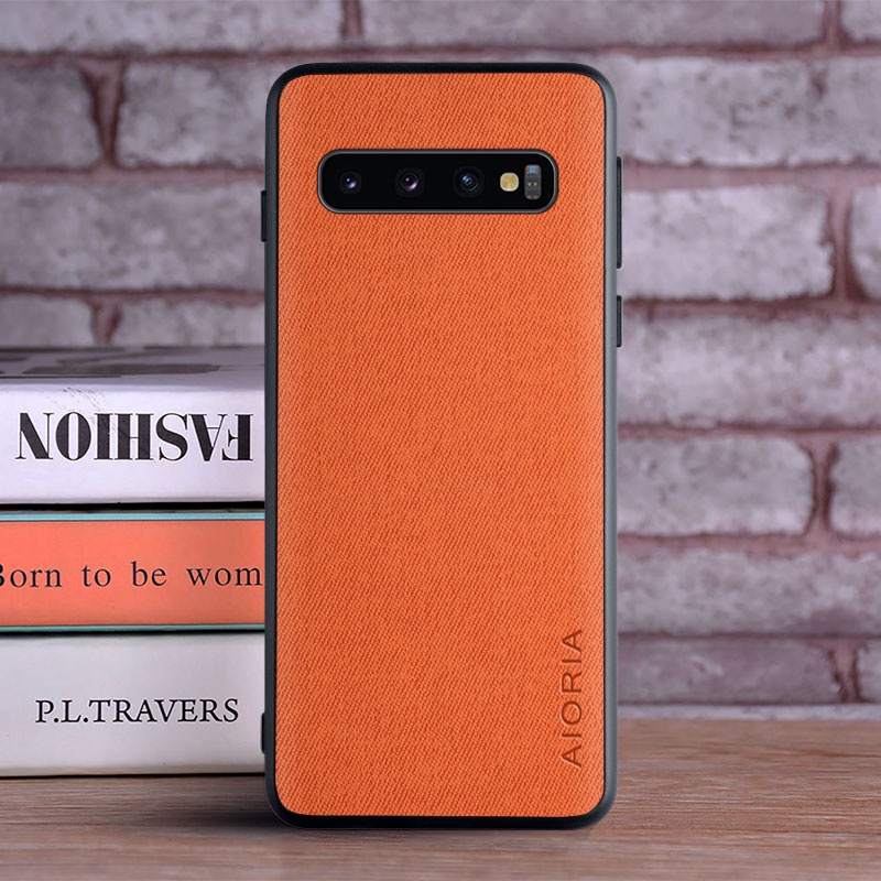 Ốp Điện Thoại Da Viền TPU Dẻo Sang Trọng Thời Trang Cho Samsung Galaxy S10 Plus S10E S10 Lite 5G