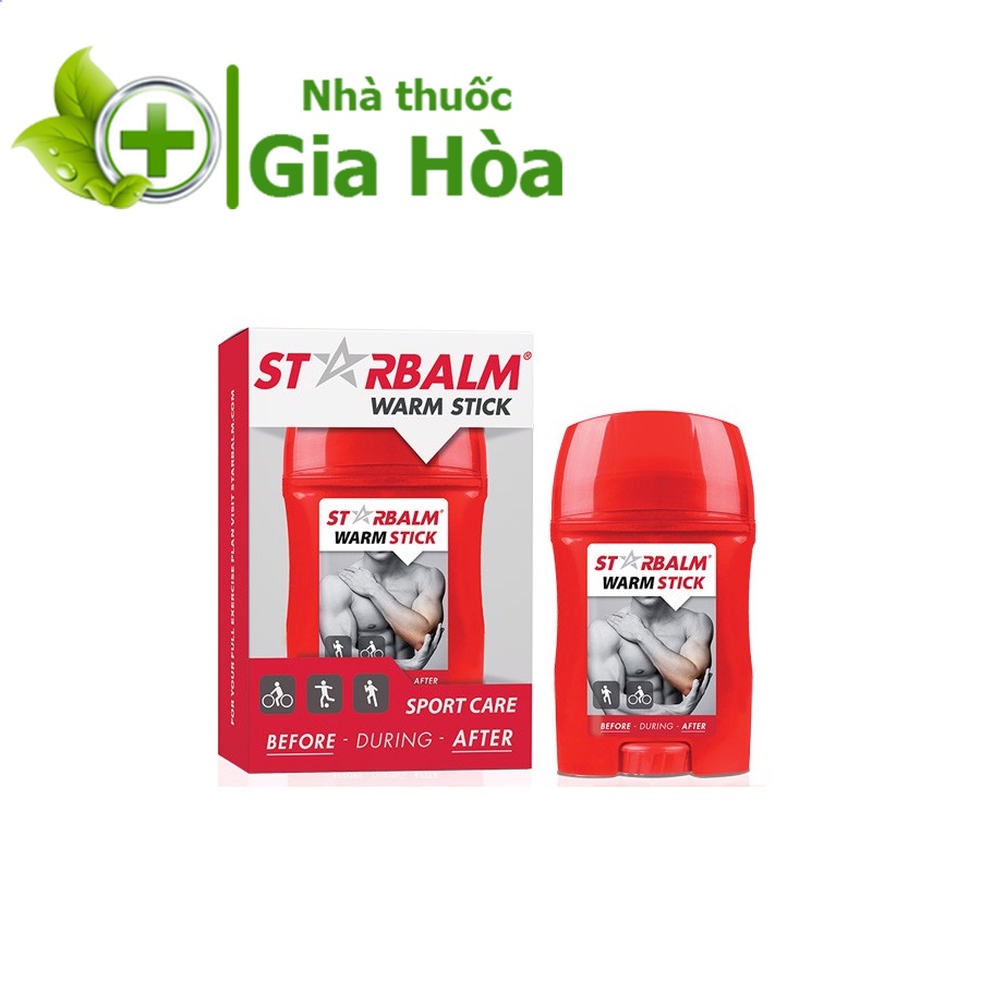 Ống làm nóng Starbalm Warm Stick thư giãn cơ,làm ấm ngăn chấn thương, tăng sức bền cơ, dùng trước và sau khi vận động