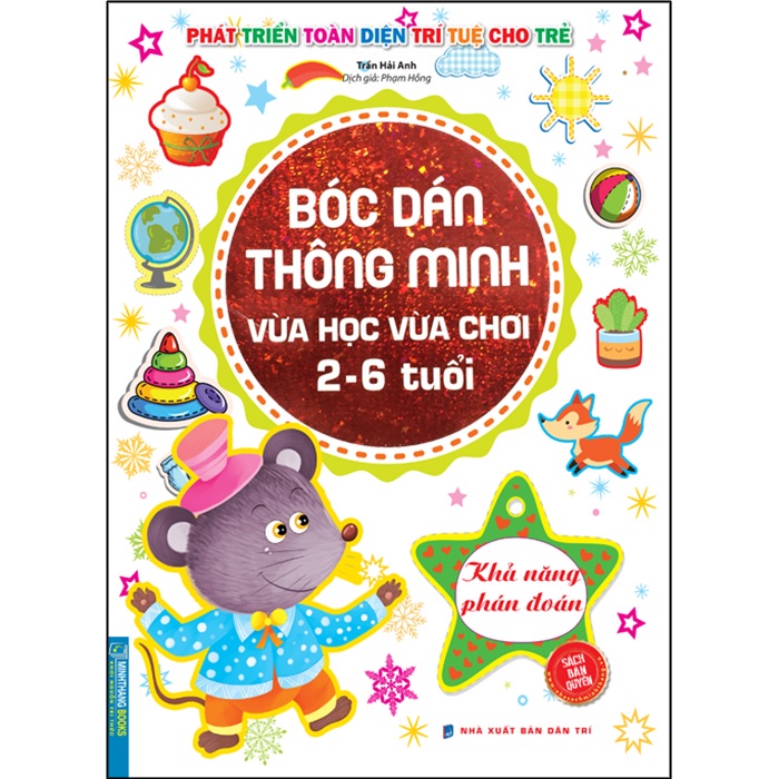 Sách - Bóc dán thông minh vừa học vừa chơi 2-6 tuổi - Khả năng phán đoán (sách bản quyền)