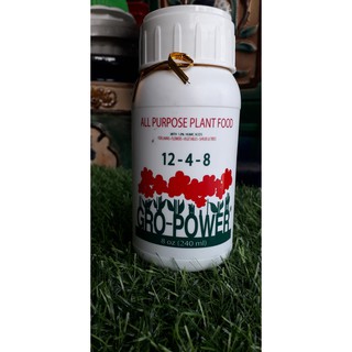 Phân bón grow power 12-4-8 chai 240ml nhập khẩu nguyên chai từ mỹ.