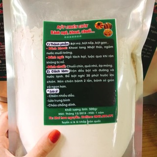 Bột chiên giòn bánh khoai, ngô, chuối