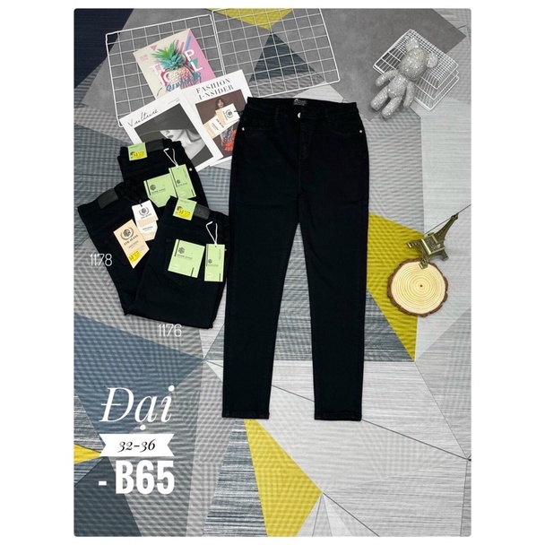 QUẦN JEANS ĐEN NỮ