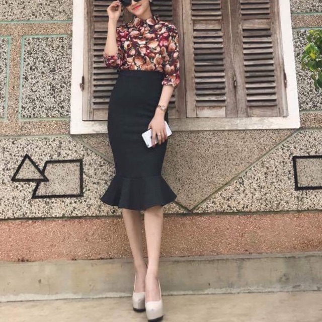 Chân váy đuôi cá bigsize thun umi co dãn ôm body - chân váy đuôi cá size đại ôm body từ 45kg-80kg | BigBuy360 - bigbuy360.vn