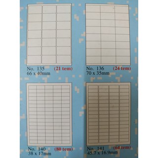 [CHAT SHOP NHẮN MÃ] Giấy dán nhãn Tomy A4