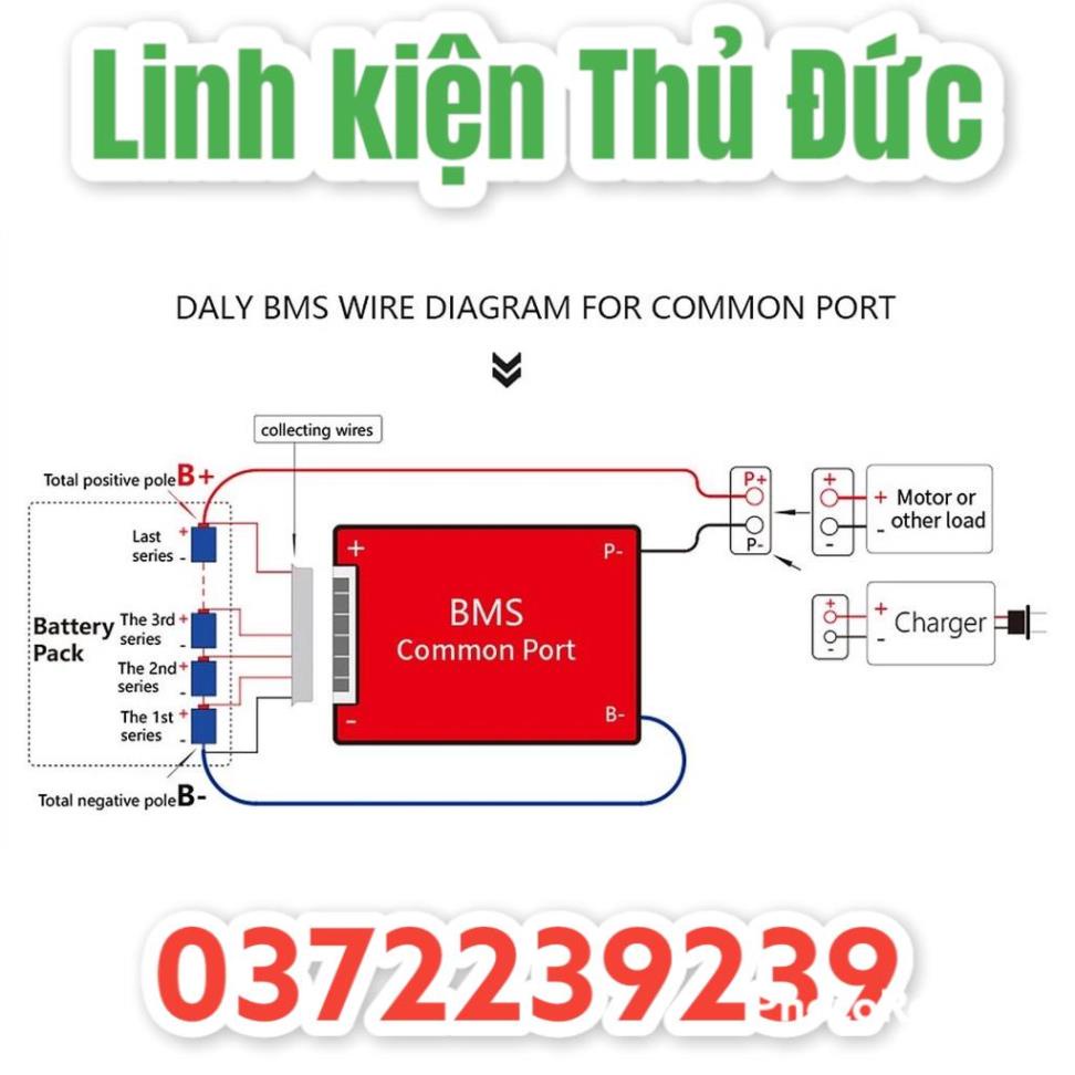 Lktd BN. Bảng mạch chính hãng BMS DALY bảo vệ pin 18650 Lithium Ion 3.7V 10S 13S .