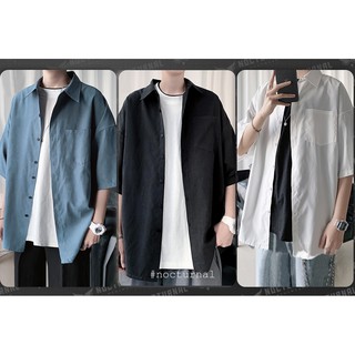 ÁO SƠ MI TAY LỠ BASIC POCKET BASIC NOCTURNAL Nam Nữ Cặp Đôi Unisex Phong Cách Dạo Phố Sài Gòn Ulzzang 2021