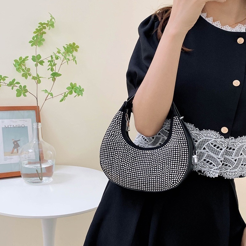 Túi đeo dưới cánh tay / Xách Tay Đính Kim Cương Giả Sức Chứa Lớn Mẫu 2022 NB00349 Thời Trang Mùa Hè Cho Nữ