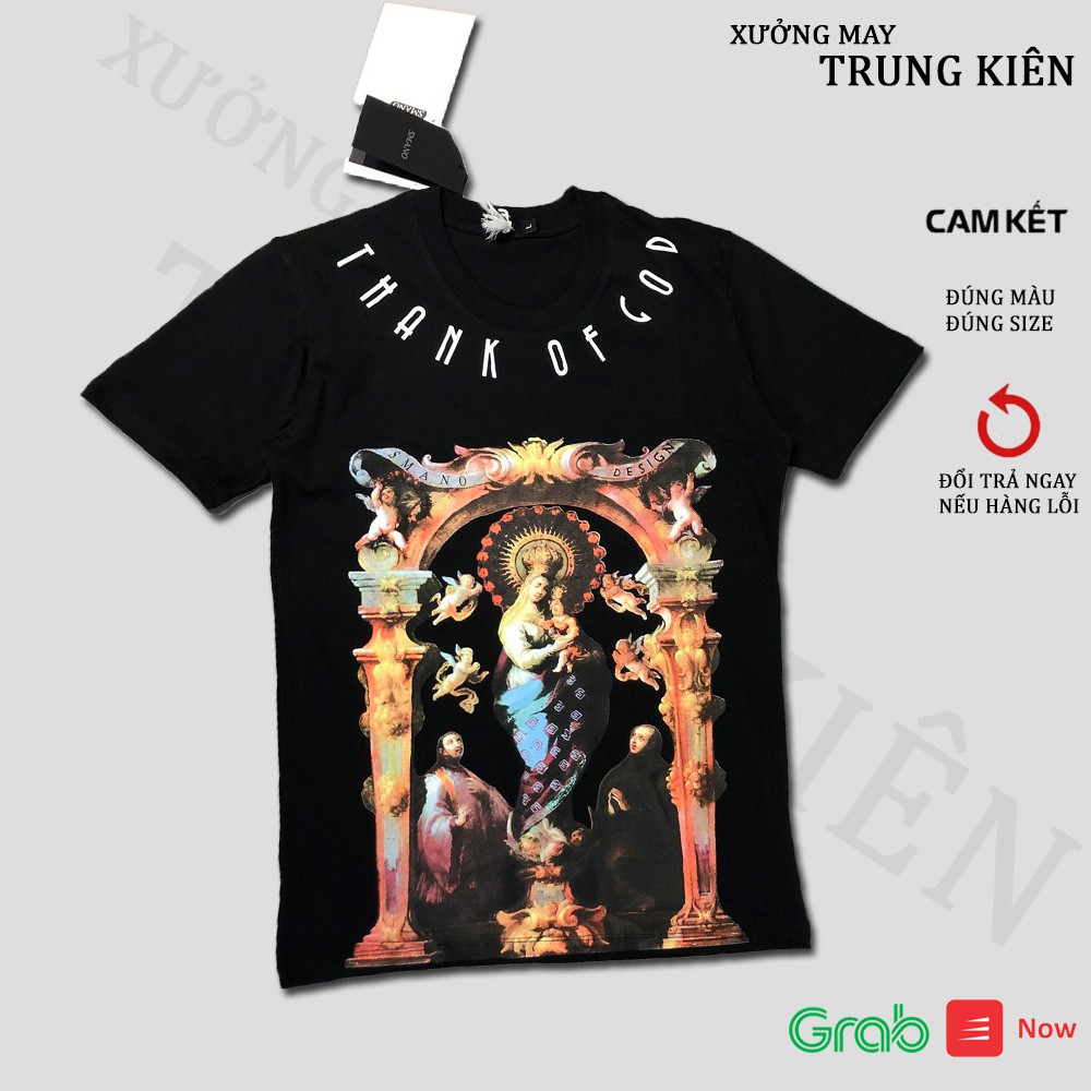 Áo Thun Nam Nữ Cổ Tròn In Hình Đức Mẹ 3D Chất Liệu Thun Cotton Thoáng Mát - MÃ AC99