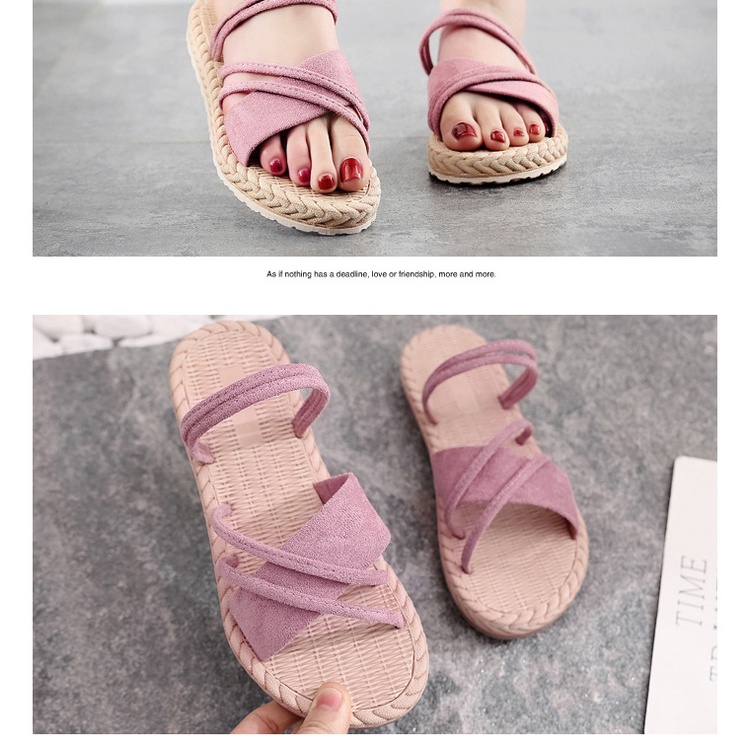 Xăng đan Đế Cao Su Và Nhựa Thời Trang Hàn Quốc Mùa Hè