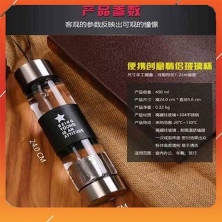 Bình pha trà thủy tinh có lưới lọc 450ml