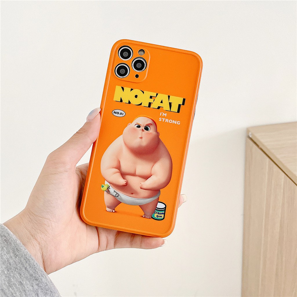Ốp Điện Thoại Nhựa Mềm In Hình Cậu Bé Màu Cam Cho iPhone14 13 12 mini 11 PRO MAX 6 / 6s 7 / 8plus SE2 X / XS XR XSMAX #Hg3994