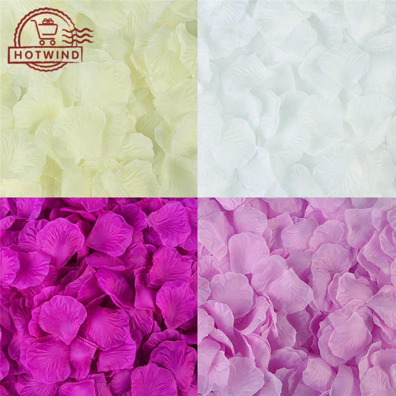 500 Cánh hoa hồng nhân tạo 5 * 5cm trang trí tiệc cưới