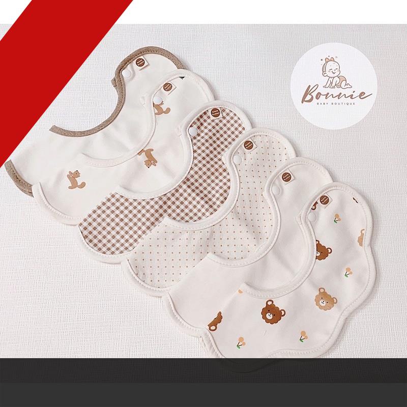 Yếm cổ hoa Hàn Quốc Vella Bunnie Blossom cho bé từ 0-36m+, thời trang, ăn dặm.