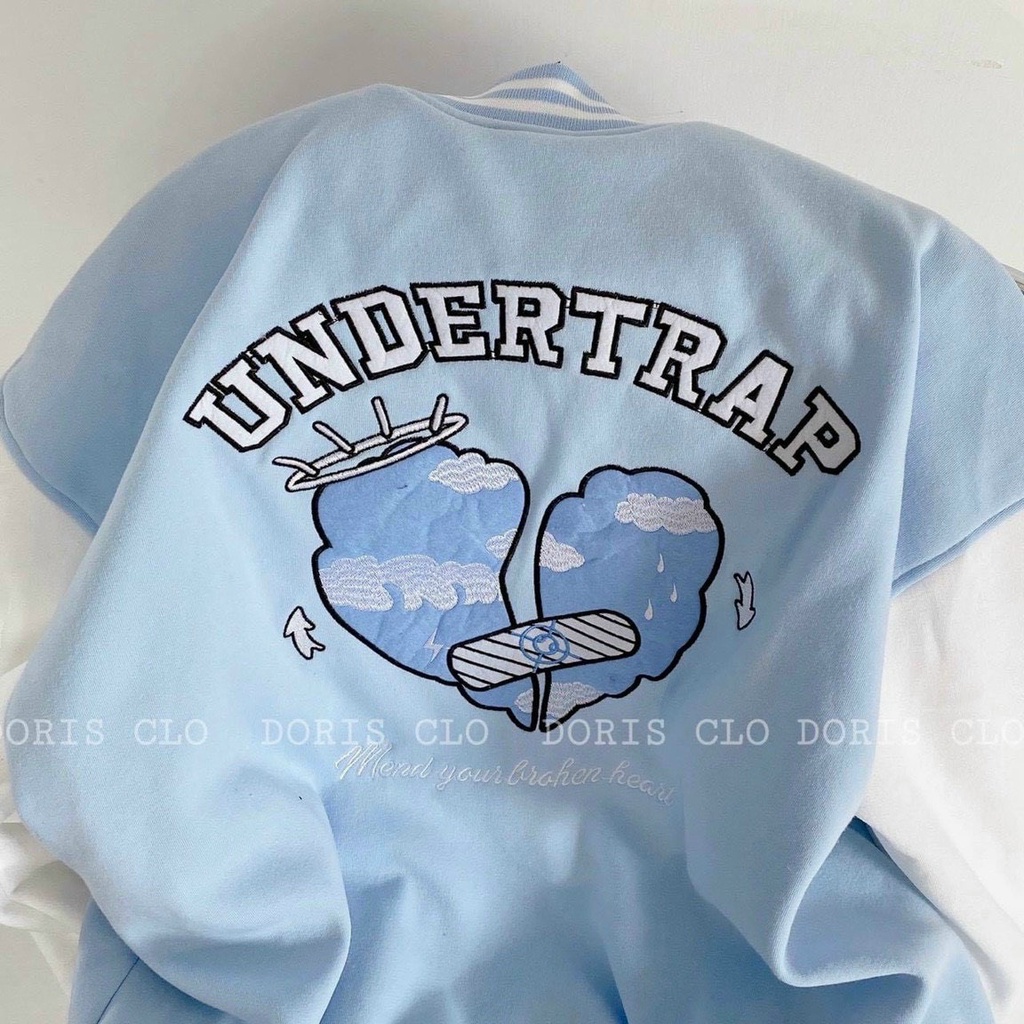 Áo khoác bomber Xanh UNDERTRAP ulzzang hottrend chất nỉ bông xịn xò giá rẻ chất lượng .B01