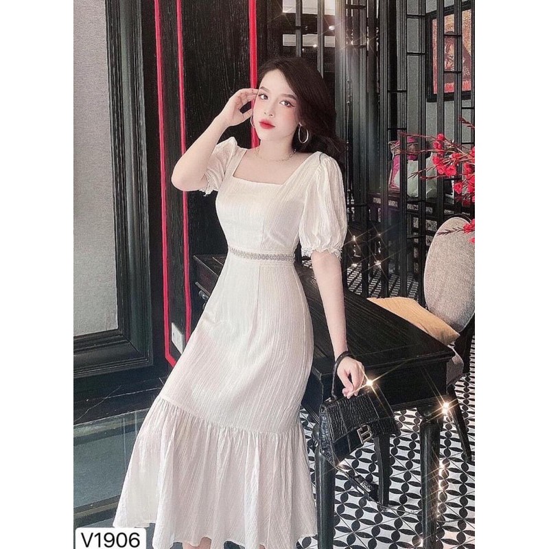 Váy phối ren đuôi cá | BigBuy360 - bigbuy360.vn