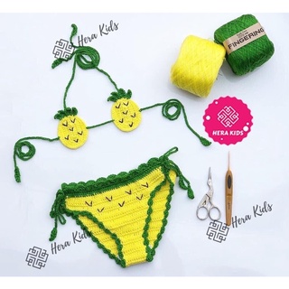 bikini cho bé gái hình trái cây