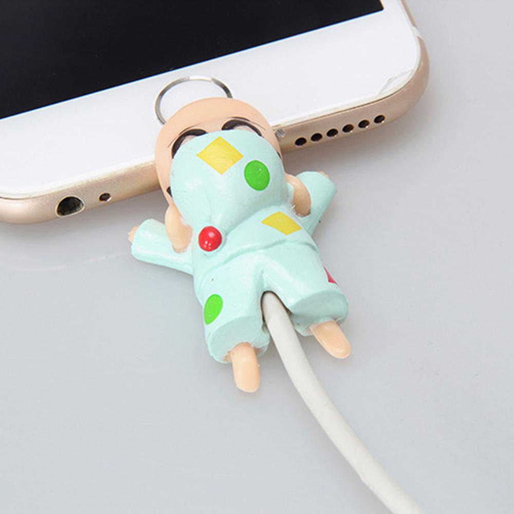 Phụ kiện bảo vệ cắn cáp USB MMULCK thiết kế cậu bé bút chì Shin-chan dễ thương