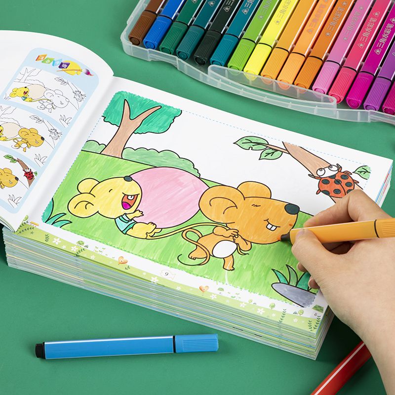 Sách Tô Màu Nước Độc Đáo Cho Bé