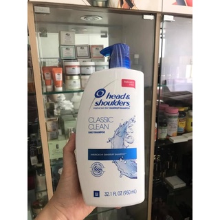Dầu gội head & shoulder shampoo bản mỹ 950ml, dầu gội h&s