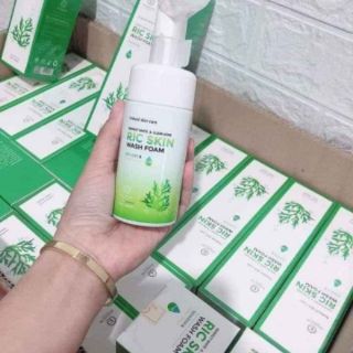 Combo sữa rửa mặt + serum ric skin