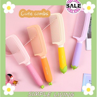 (Hàng Mới Về) Lược Chải Tóc Kiểu Dáng Trái Cây Hoạt Hình Sáng Tạo 50k