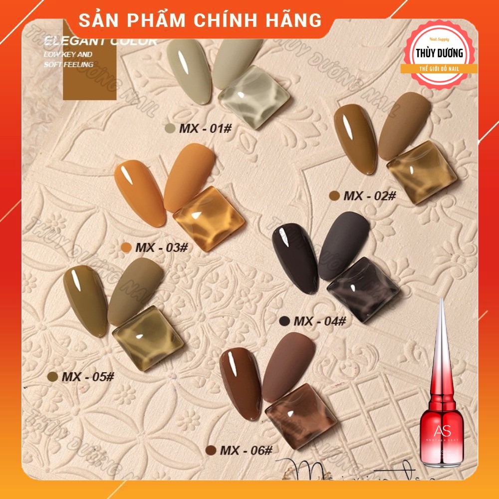 Sơn gel AS chính hãng chai đỏ mã MX 15ml