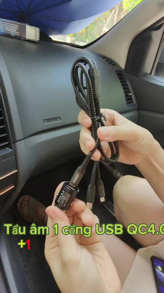 Tẩu sạc nhanh PUGAN 100w cho ô tô