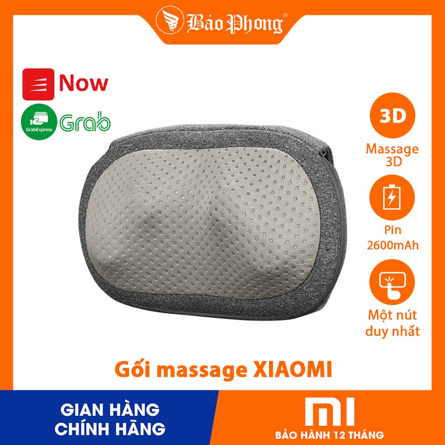 Gối massage XIAOMI LeFan kneading massage pillow cho cổ vai gáy lưng nhiệt vật lý trị liệu tiện lợi toàn thân giảm đau