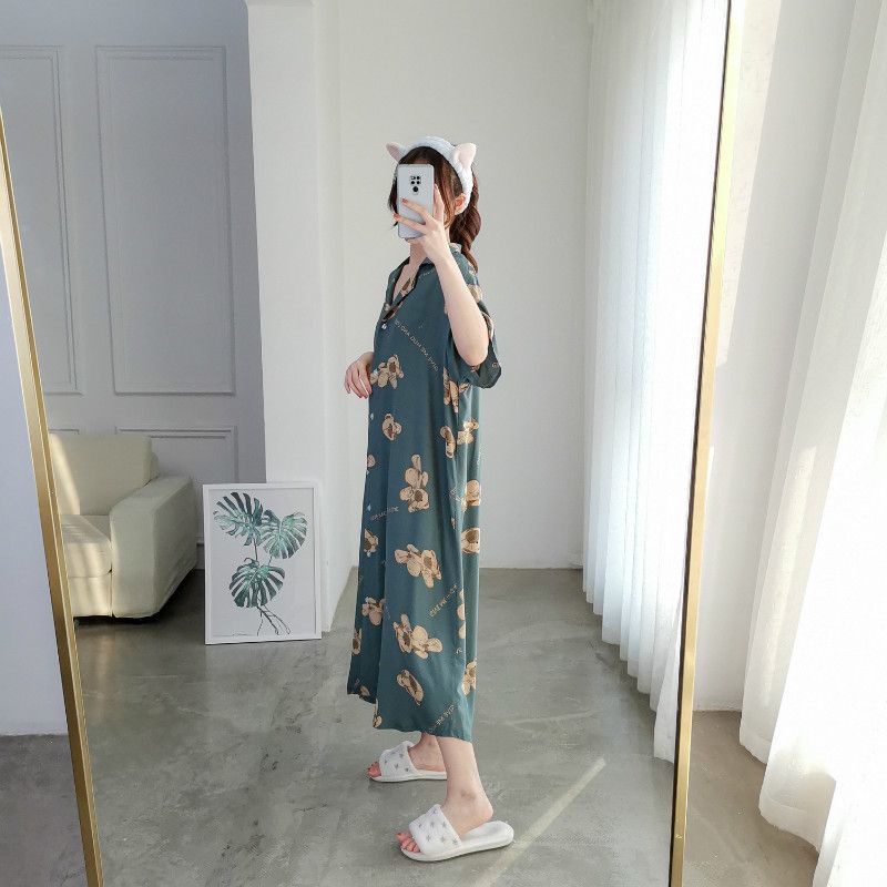 Đồ ngủ tay ngắn oversize cho nữ
