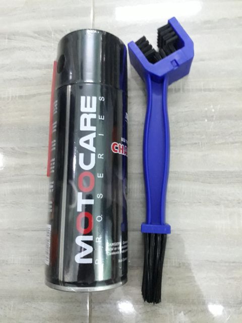 Combo Xịt dưỡng sên Thunder Chain Lube 400ml và bàn chải 3M vệ sinh nhông sên dĩa